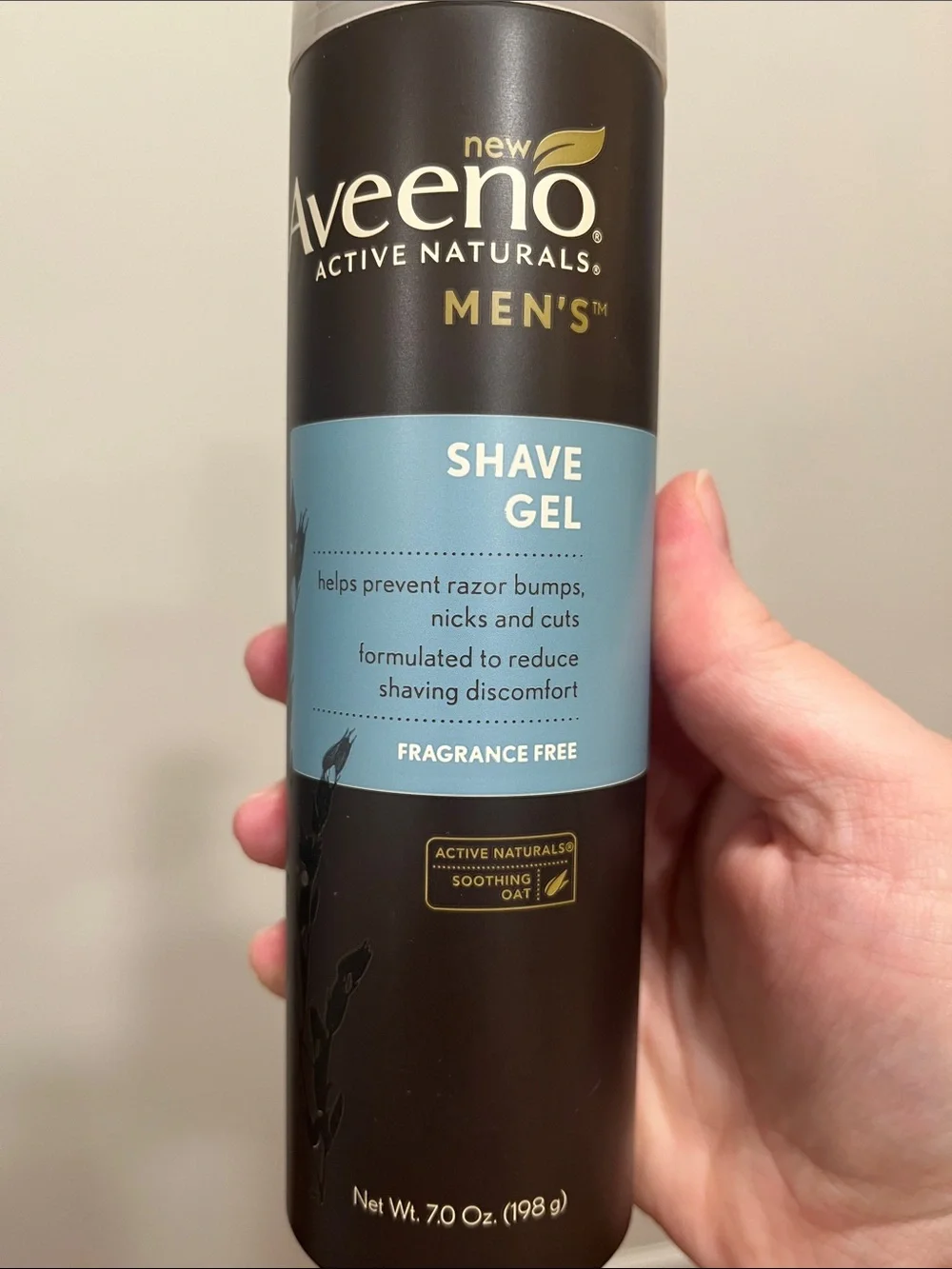 Aveeno Active Naturals Men's Shave Gel Fragrance Free (7 oz) Discontinued/HTF